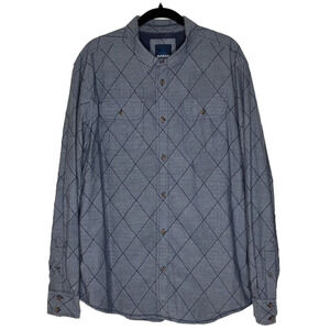 PRANA mens long sleeve dress shirt, size large, in very good condition